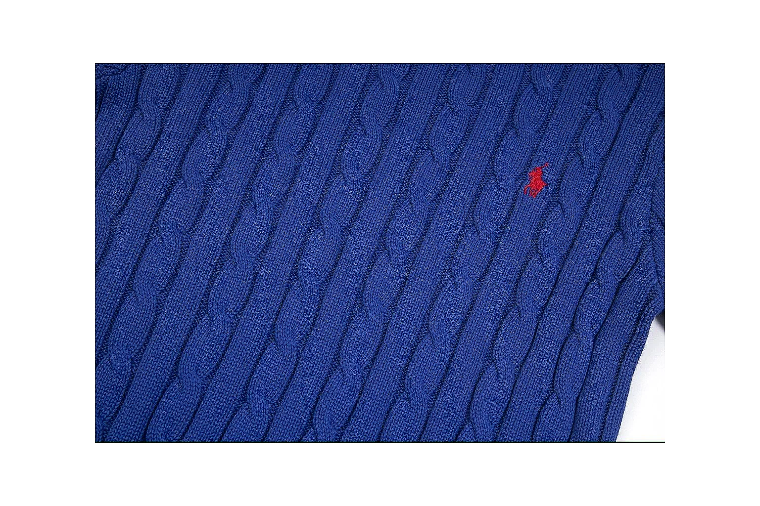 kakoscout.com Polo Ralph Lauren Blue Cable Knit Polo 0674 Blue short-sleeve-knit product image thumbnail 3