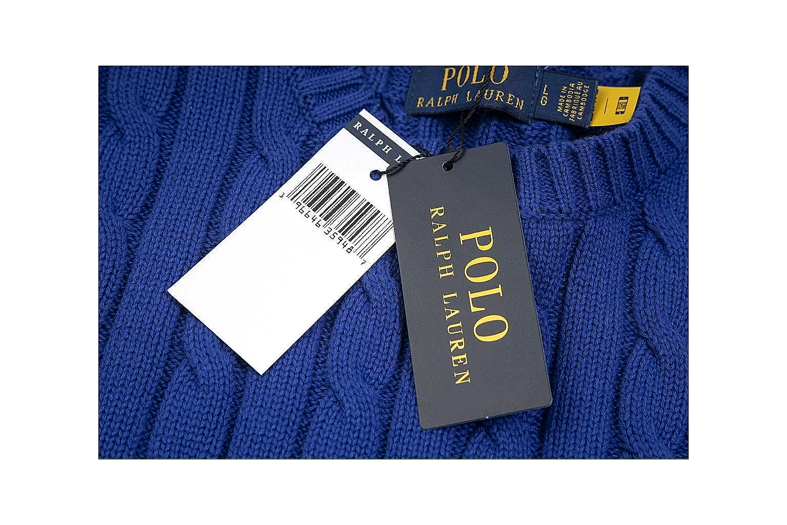 kakoscout.com Polo Ralph Lauren Blue Cable Knit Polo 0674 Blue short-sleeve-knit product image thumbnail 4