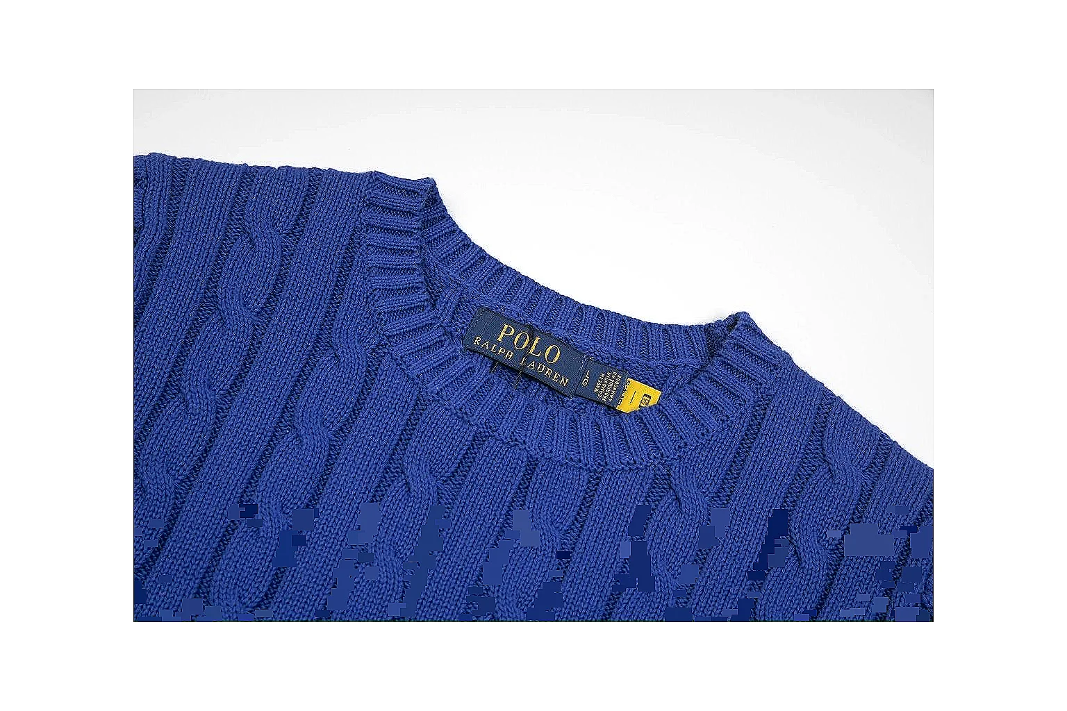 kakoscout.com Polo Ralph Lauren Blue Cable Knit Polo 0674 Blue short-sleeve-knit product image thumbnail 6