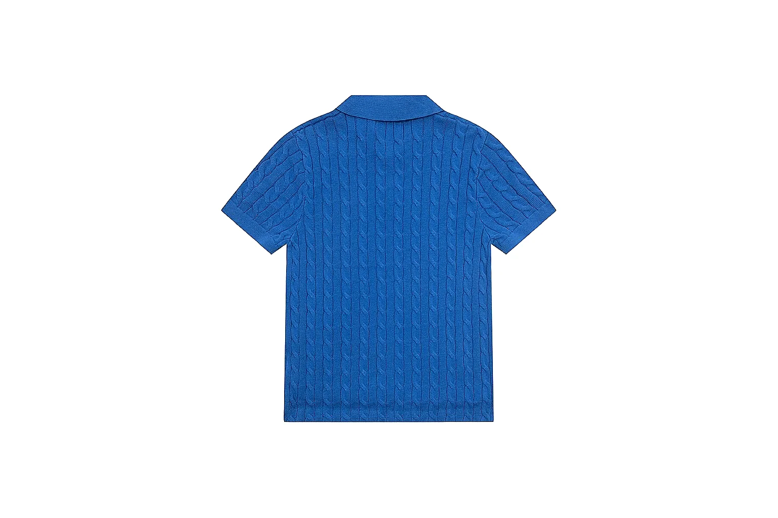 kakoscout.com Polo Ralph Lauren Blue Cable Knit Polo 0981 Blue short-sleeve-knit product image thumbnail 2