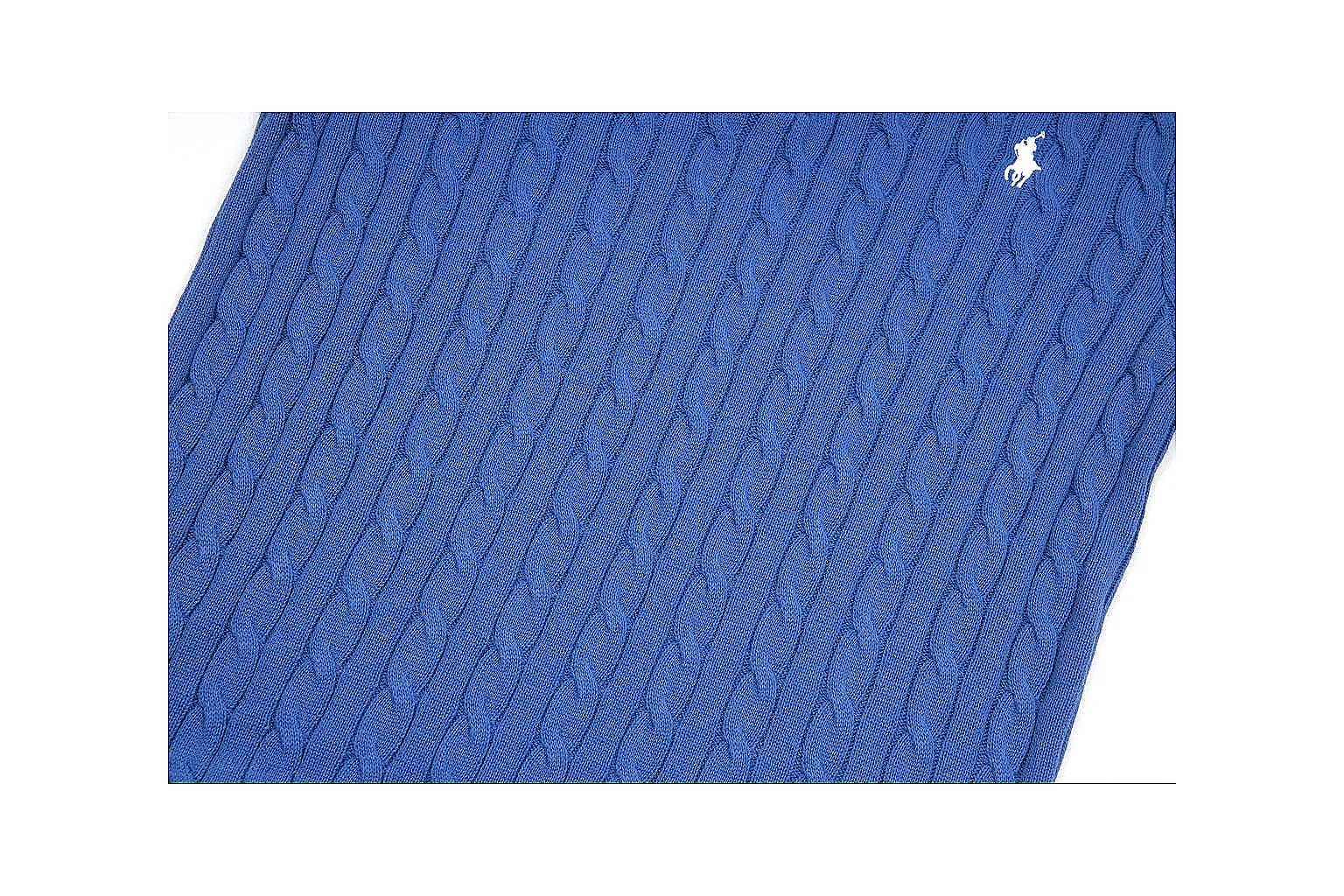 kakoscout.com Polo Ralph Lauren Blue Cable Knit Polo 0981 Blue short-sleeve-knit product image thumbnail 3