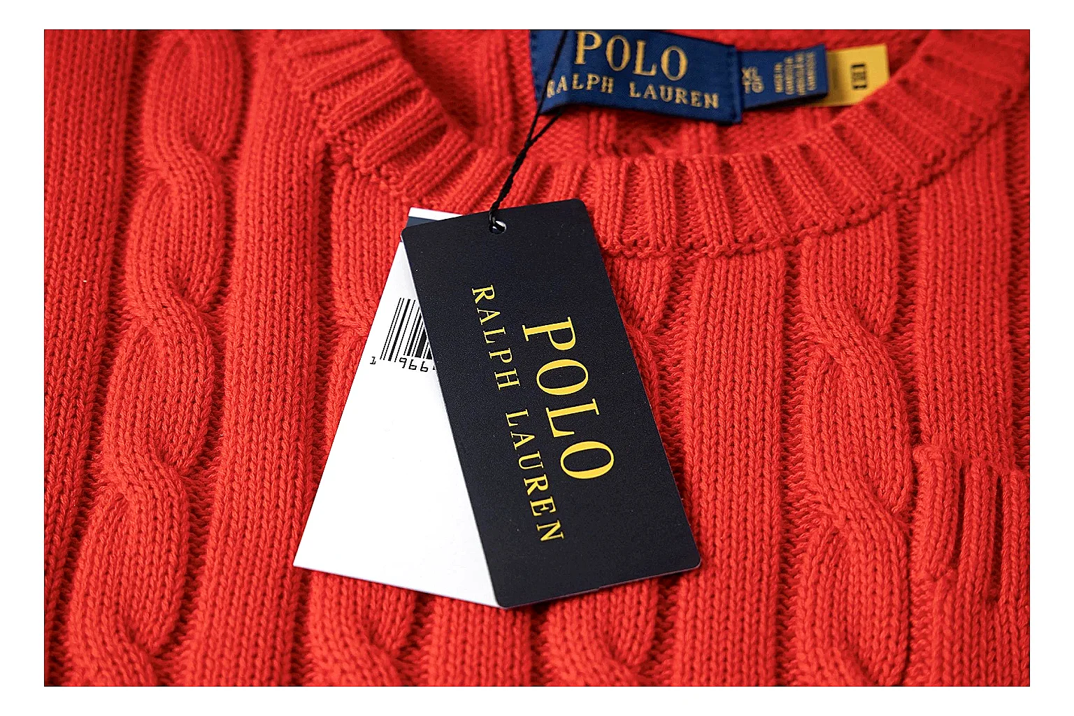 kakoscout.com Polo Ralph Lauren Bright Red Cable Knit Polo 0769 Bright Red short-sleeve-knit product image thumbnail 3