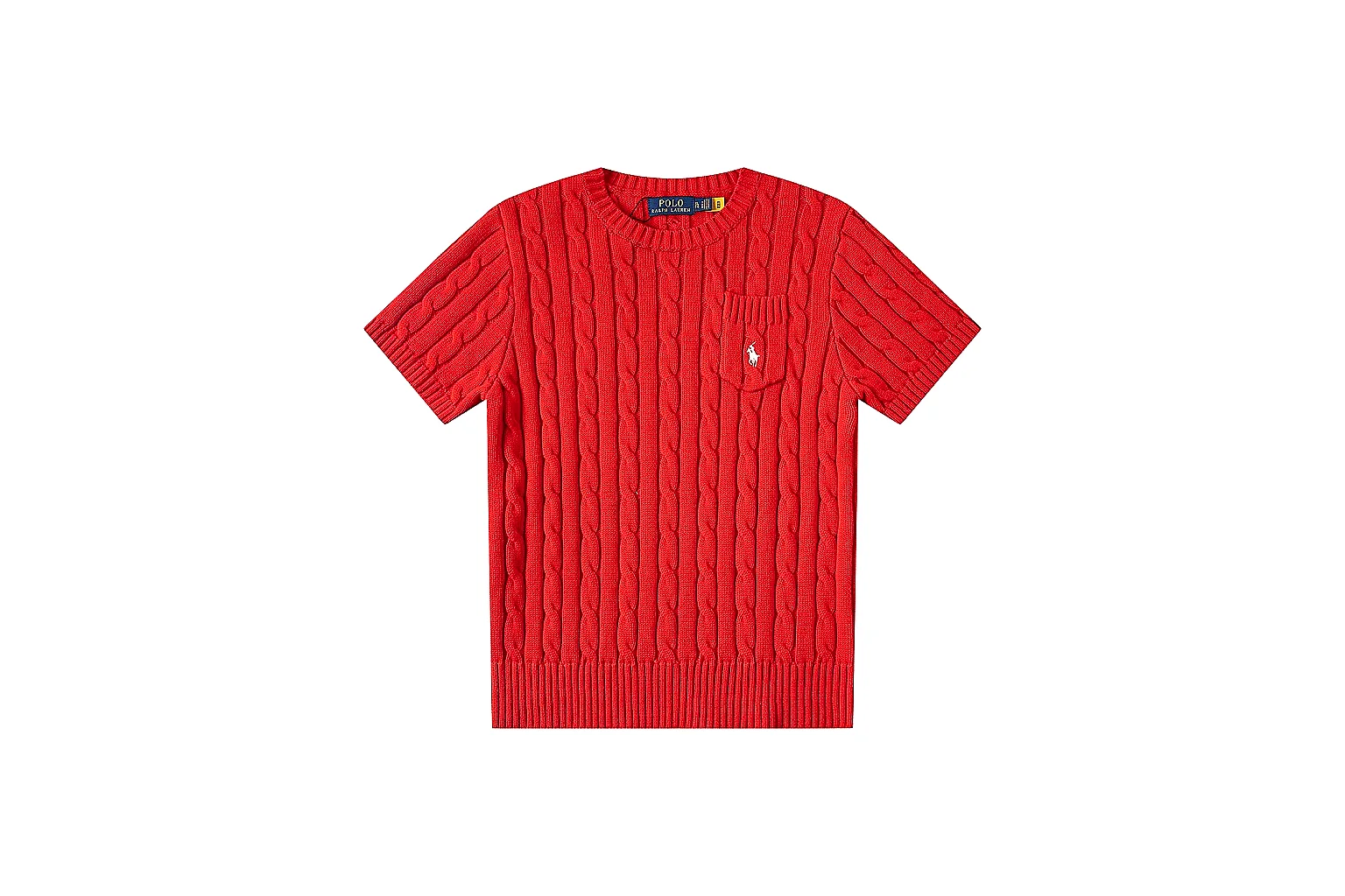 kakoscout.com Polo Ralph Lauren Bright Red Cable Knit Polo 0769 Bright Red short-sleeve-knit product image thumbnail 6
