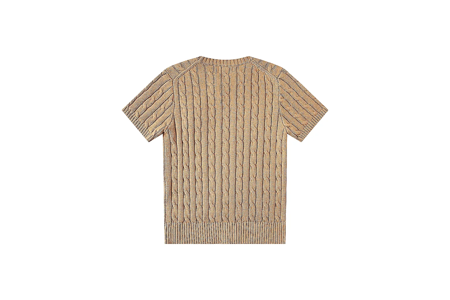 kakoscout.com Polo Ralph Lauren Camel Cable Knit Polo 0830 Camel short-sleeve-knit product image thumbnail 2