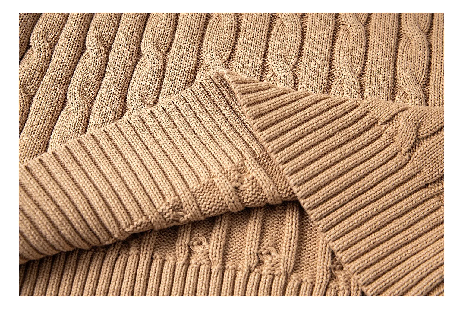kakoscout.com Polo Ralph Lauren Camel Cable Knit Polo 0830 Camel short-sleeve-knit product image thumbnail 4