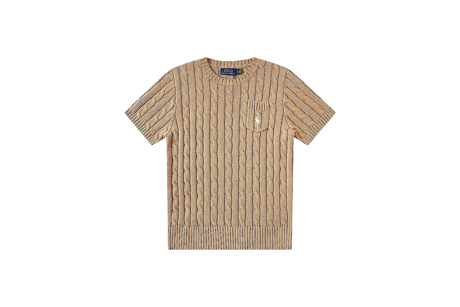kakoscout.com Polo Ralph Lauren Camel Cable Knit Polo 0830 Camel short-sleeve-knit product image thumbnail 6