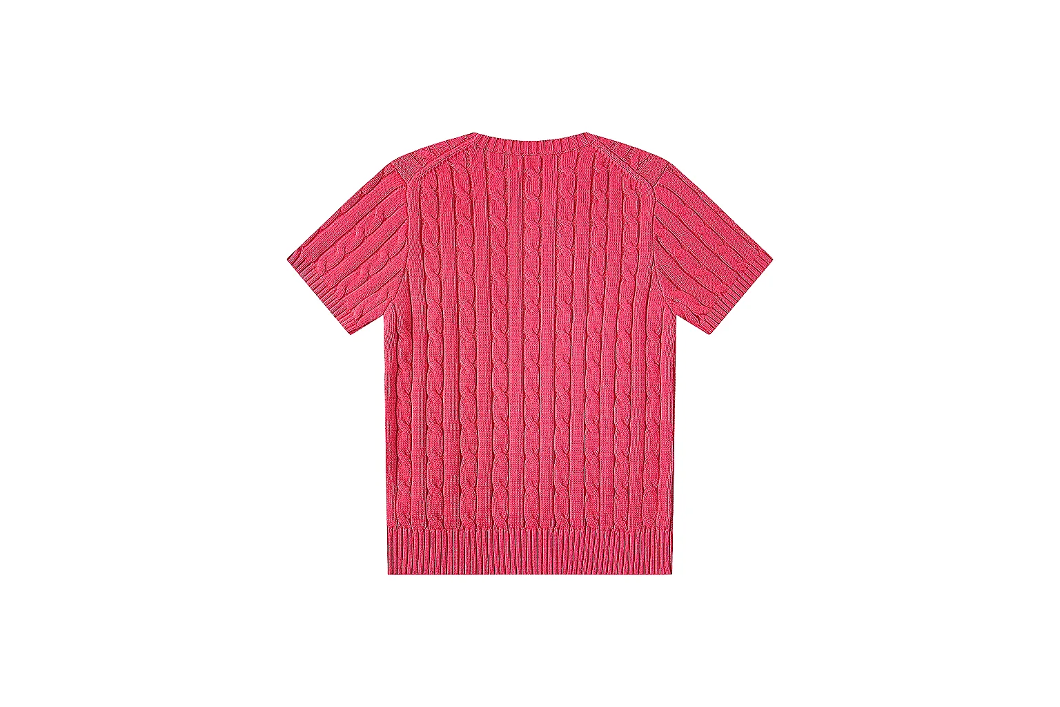 kakoscout.com Polo Ralph Lauren Coral Cable Knit Polo 0820 Coral short-sleeve-knit product image thumbnail 2