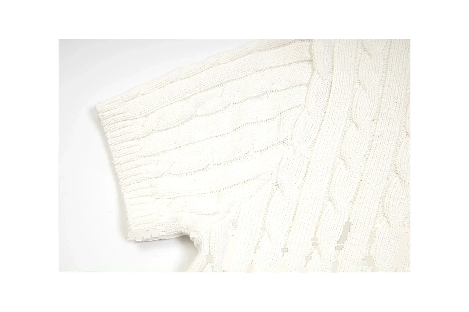 kakoscout.com Polo Ralph Lauren Cream Cable Knit Polo 0689 Cream short-sleeve-knit product image thumbnail 6