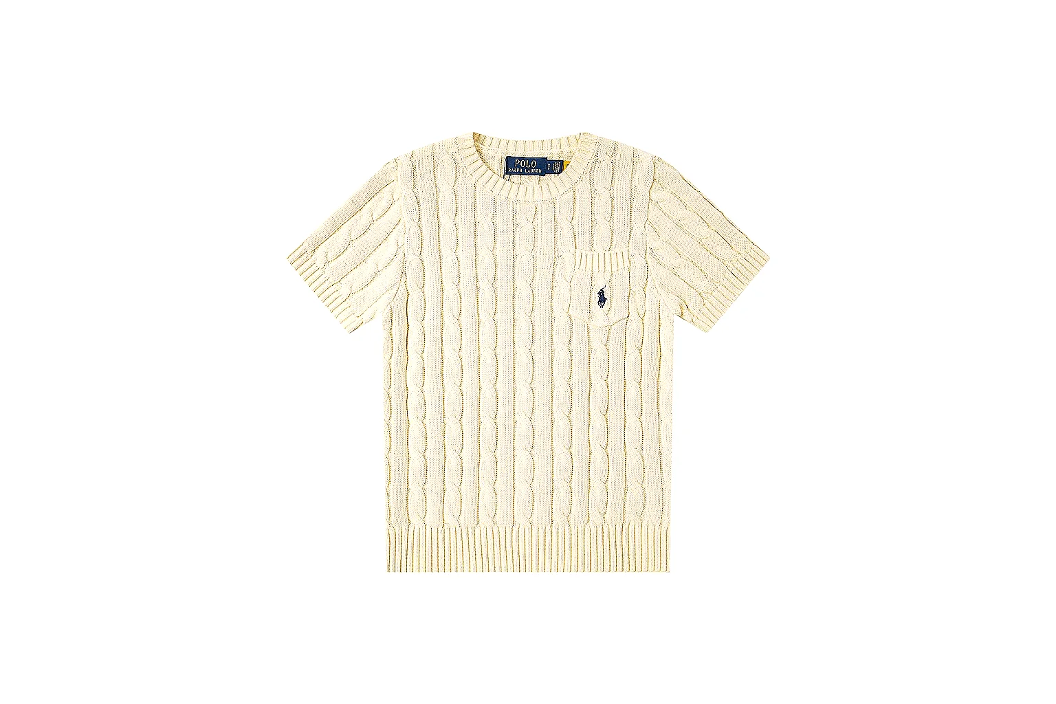 kakoscout.com Polo Ralph Lauren Cream Cable Knit Polo 0906 Cream short-sleeve-knit product image thumbnail 6