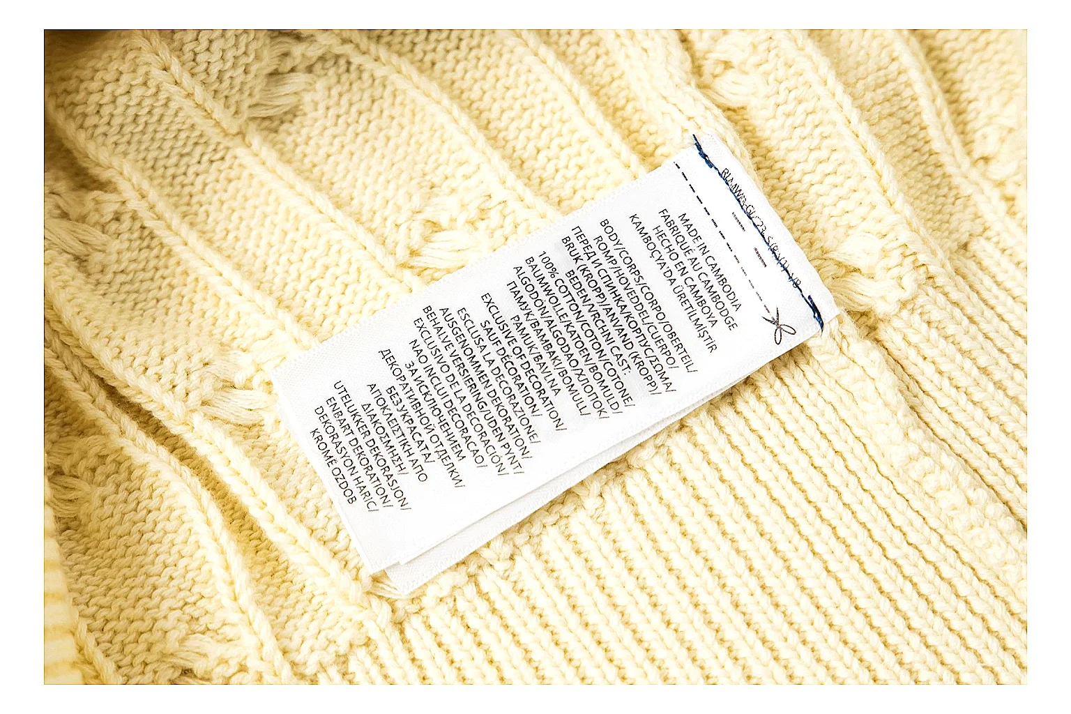 kakoscout.com Polo Ralph Lauren Cream Cable Knit Cardigan 0975 Cream Yellow short-sleeve-knit product image thumbnail 3