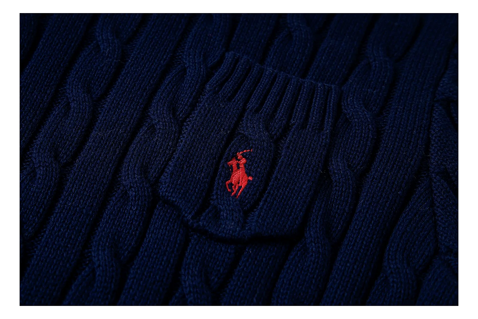 kakoscout.com Polo Ralph Lauren Deep Navy Cable Knit Polo 0889 Deep Navy short-sleeve-knit product image