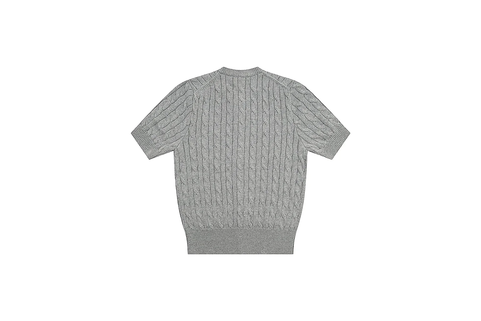 kakoscout.com Polo Ralph Lauren Grey Cable Knit Cardigan 0931 Grey short-sleeve-knit product image thumbnail 2