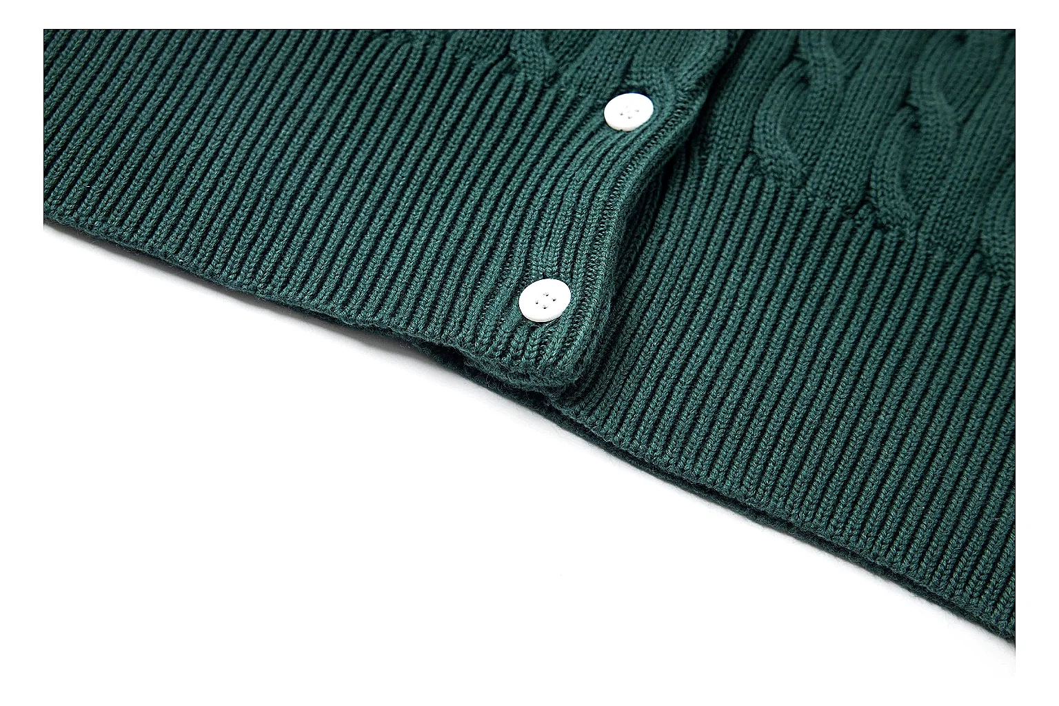 kakoscout.com Polo Ralph Lauren Forest Green Cable Knit Cardigan 0970 Forest Green short-sleeve-knit product image thumbnail 3