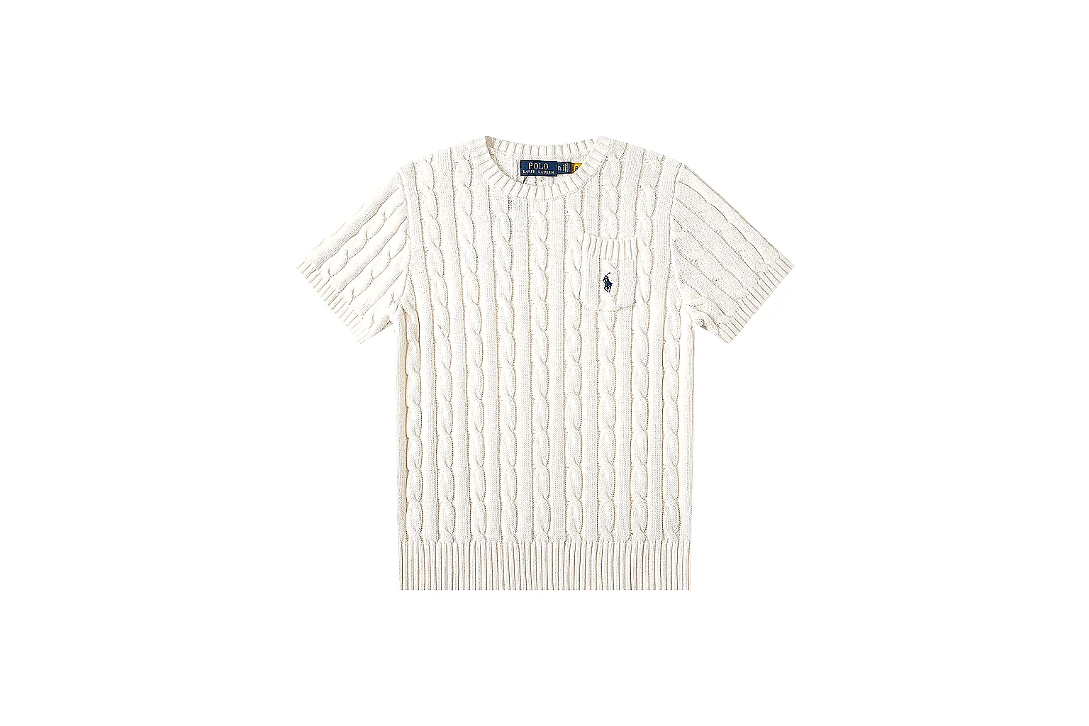 kakoscout.com Polo Ralph Lauren Ivory Cable Knit Polo 0882 Ivory short-sleeve-knit product image thumbnail 6