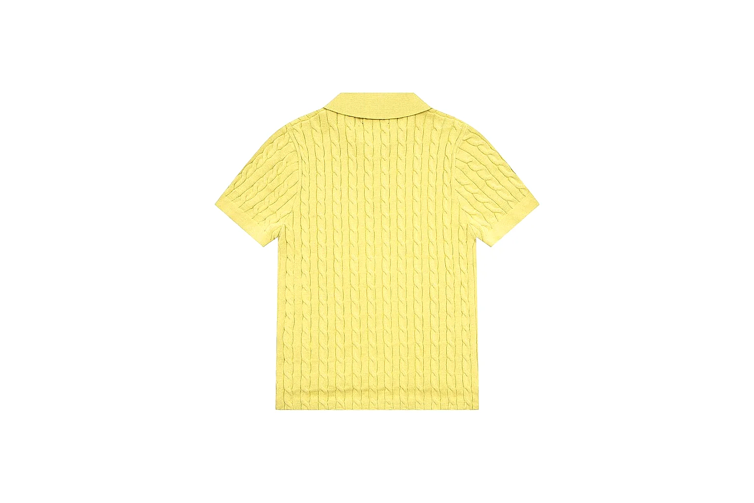 kakoscout.com Polo Ralph Lauren Lemon Yellow Cable Knit Polo 0979 Lemon Yellow short-sleeve-knit product image