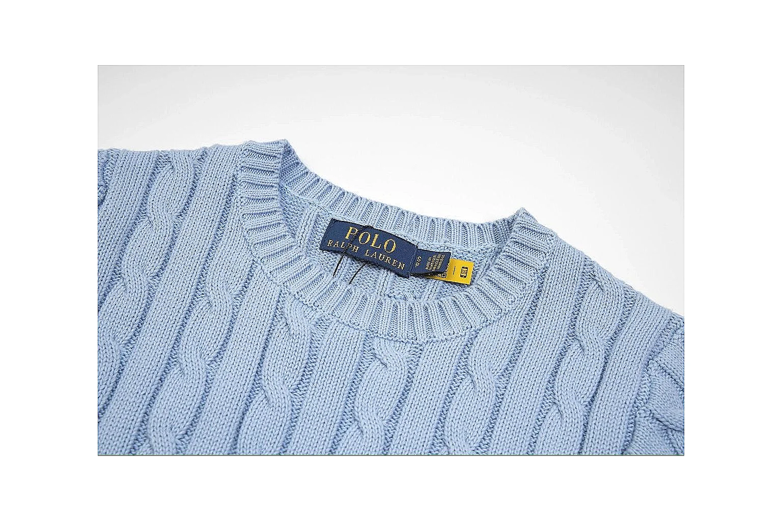 kakoscout.com Polo Ralph Lauren Light Blue Cable Knit Polo 0638 Light Blue short-sleeve-knit product image thumbnail 5