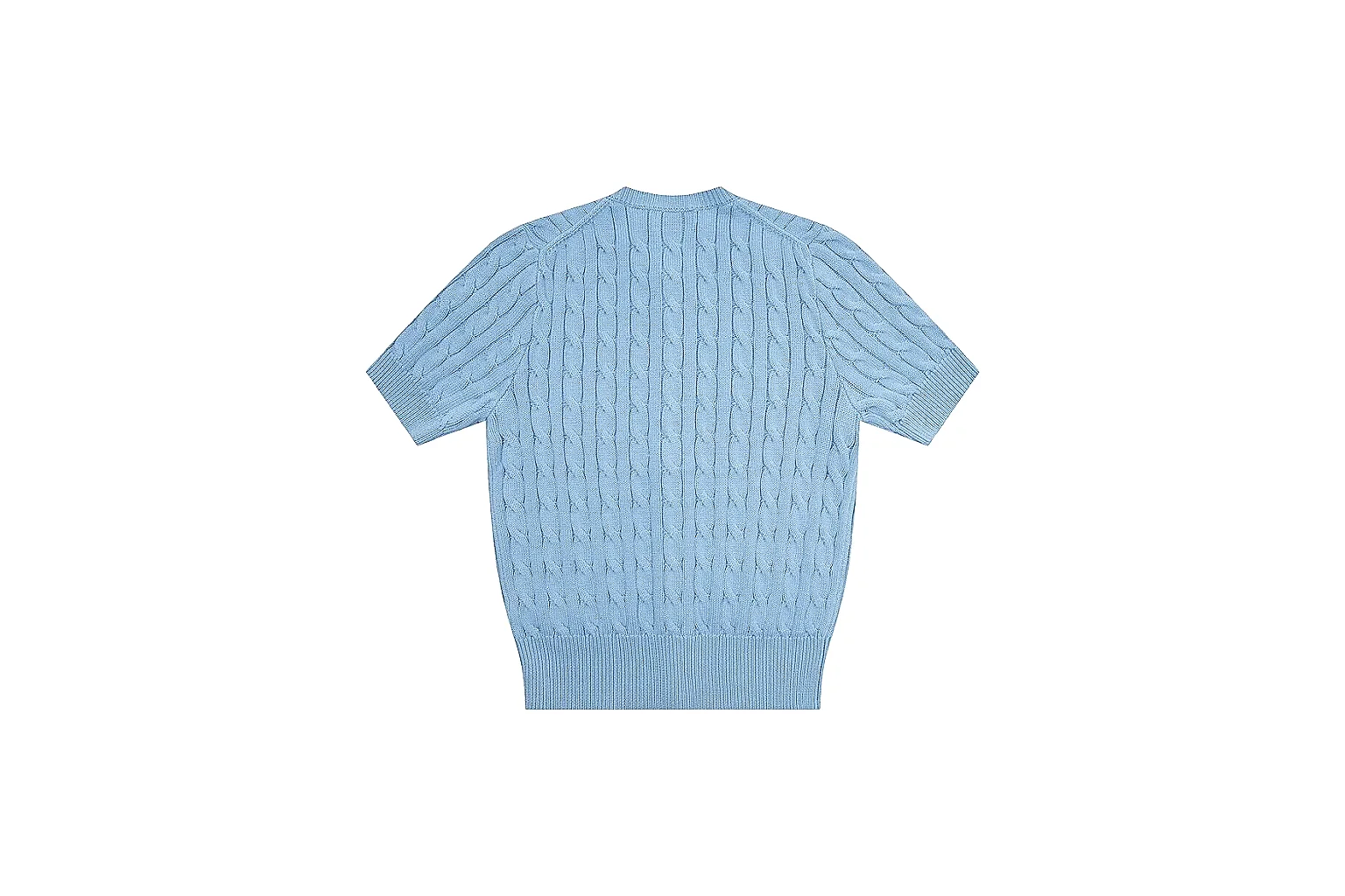 kakoscout.com Polo Ralph Lauren Light Blue Cable Knit Polo 0945 Light Blue short-sleeve-knit product image thumbnail 2