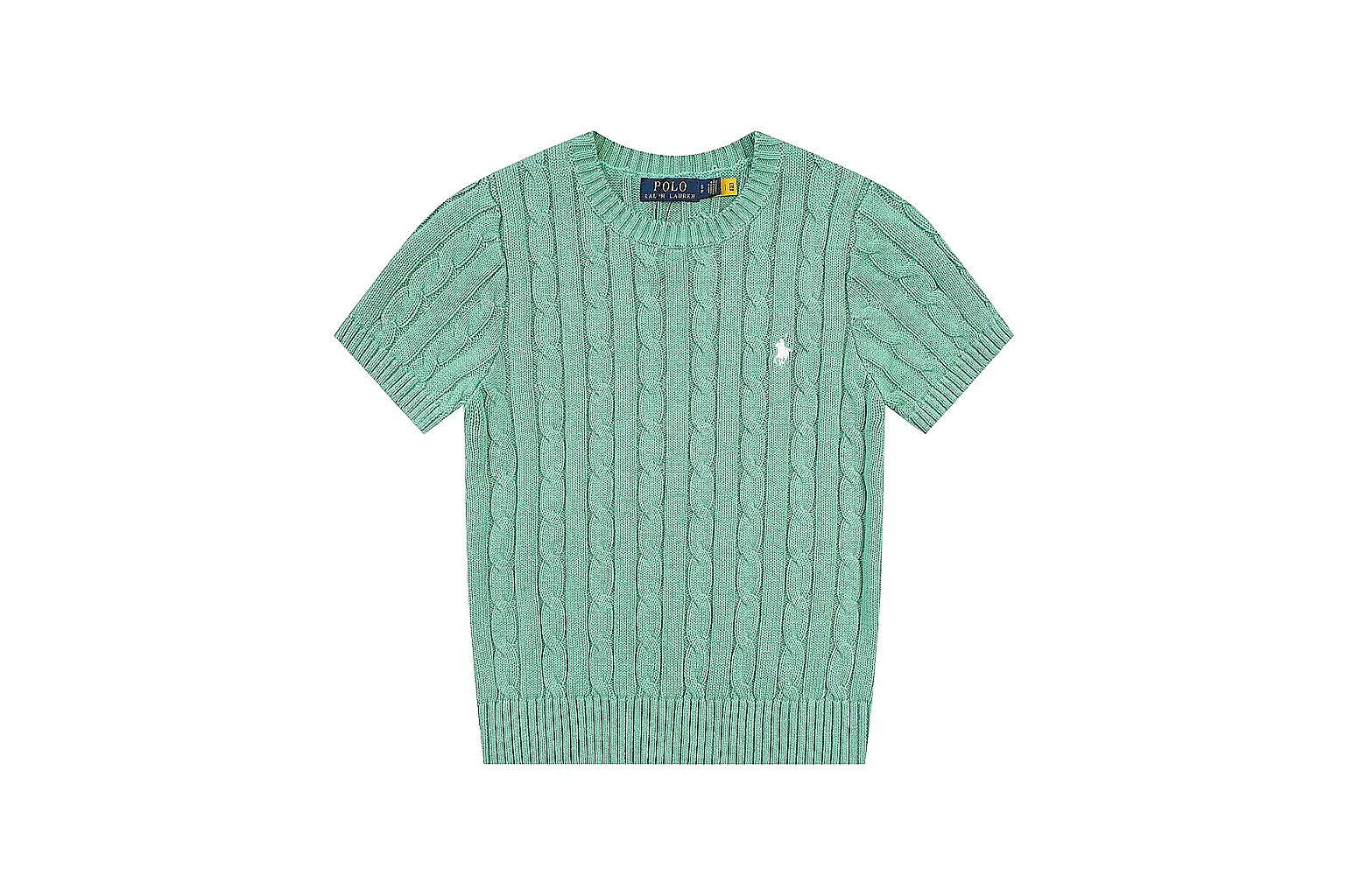 kakoscout.com Polo Ralph Lauren Mint Cable Knit Polo 0644 Mint short-sleeve-knit product image