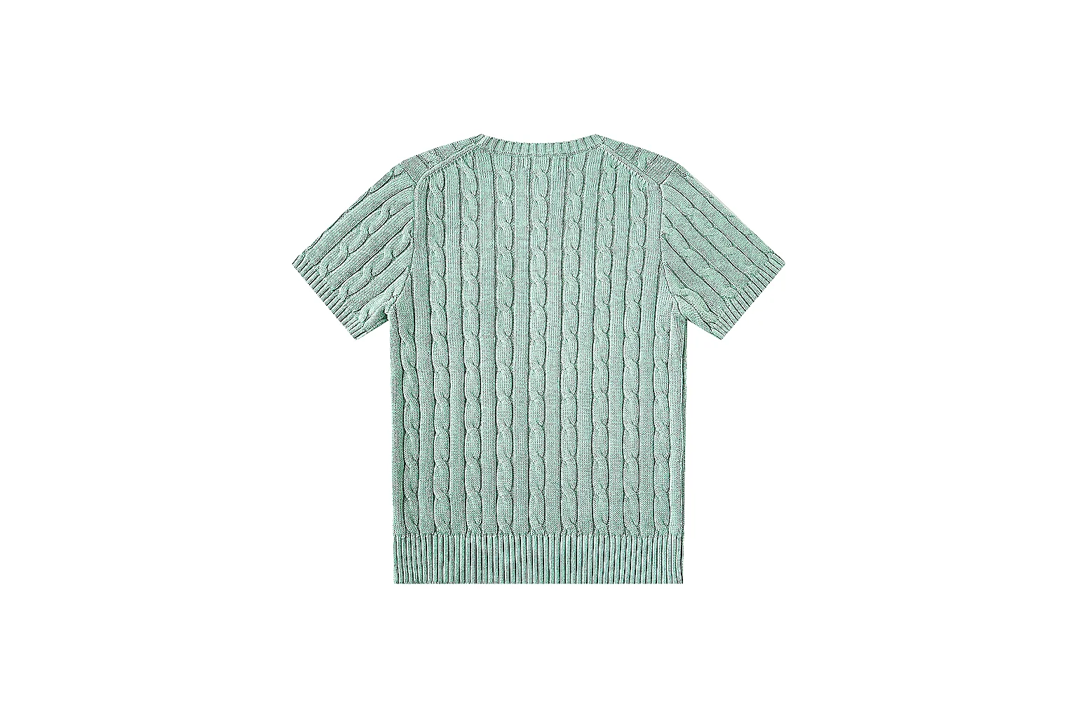 kakoscout.com Polo Ralph Lauren Mint Cable Knit Polo 0792 Mint short-sleeve-knit product image thumbnail 2