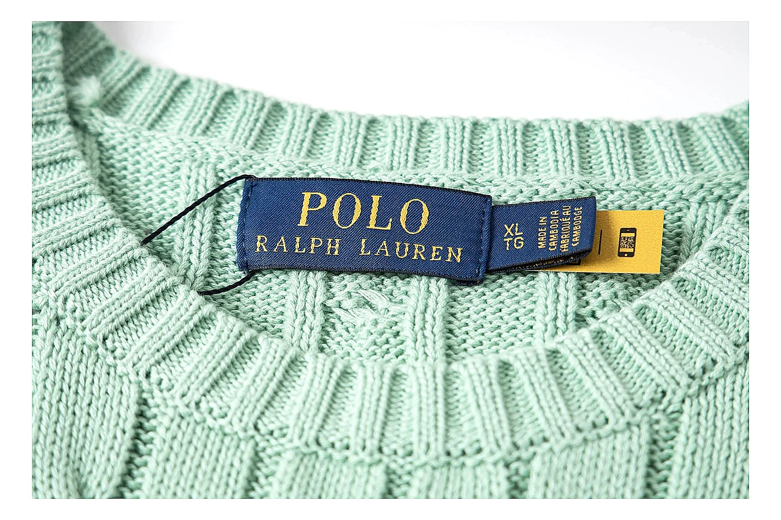 kakoscout.com Polo Ralph Lauren Mint Cable Knit Polo 0792 Mint short-sleeve-knit product image thumbnail 4