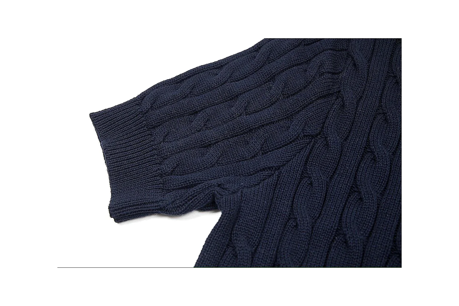 kakoscout.com Polo Ralph Lauren Navy Cable Knit Cardigan 0960 Navy short-sleeve-knit product image thumbnail 4
