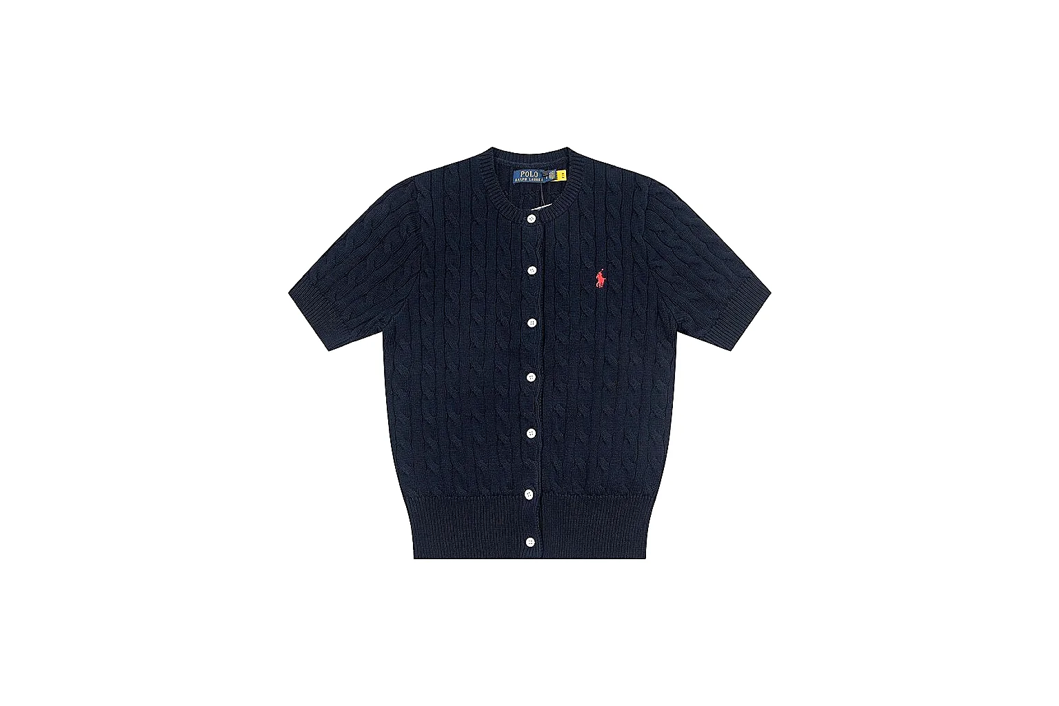 kakoscout.com Polo Ralph Lauren Navy Cable Knit Cardigan 0960 Navy short-sleeve-knit product image thumbnail 6