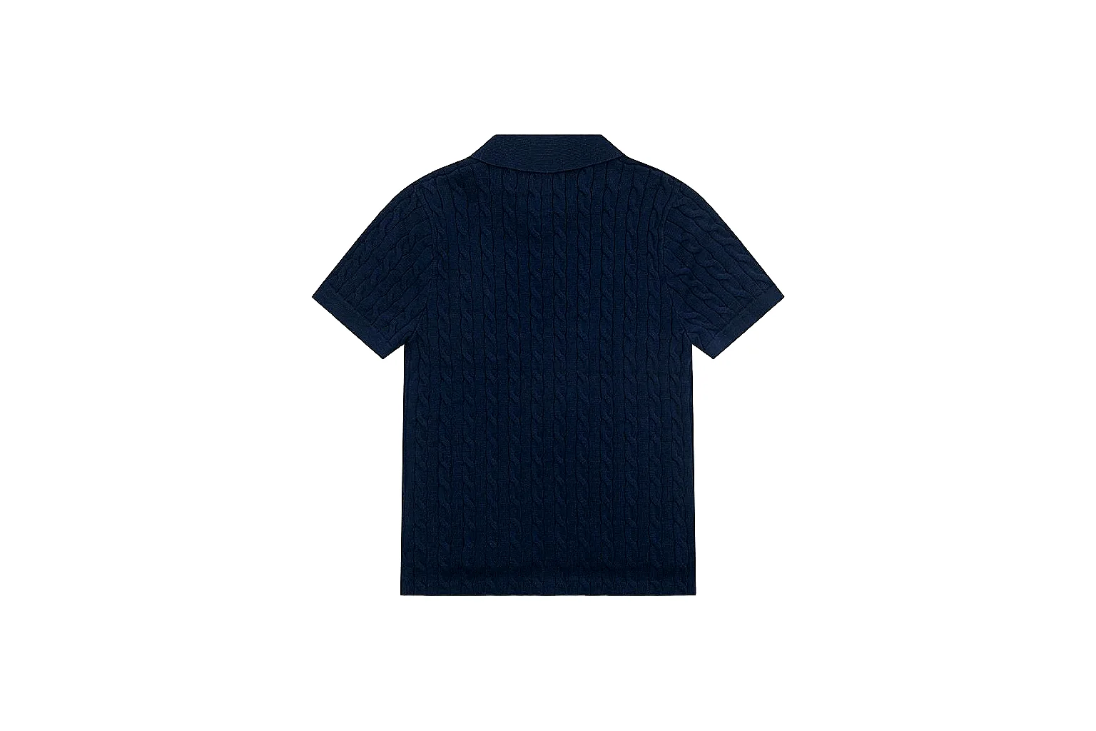 kakoscout.com Polo Ralph Lauren Navy Cable Knit Polo 0988 Navy short-sleeve-knit product image thumbnail 2