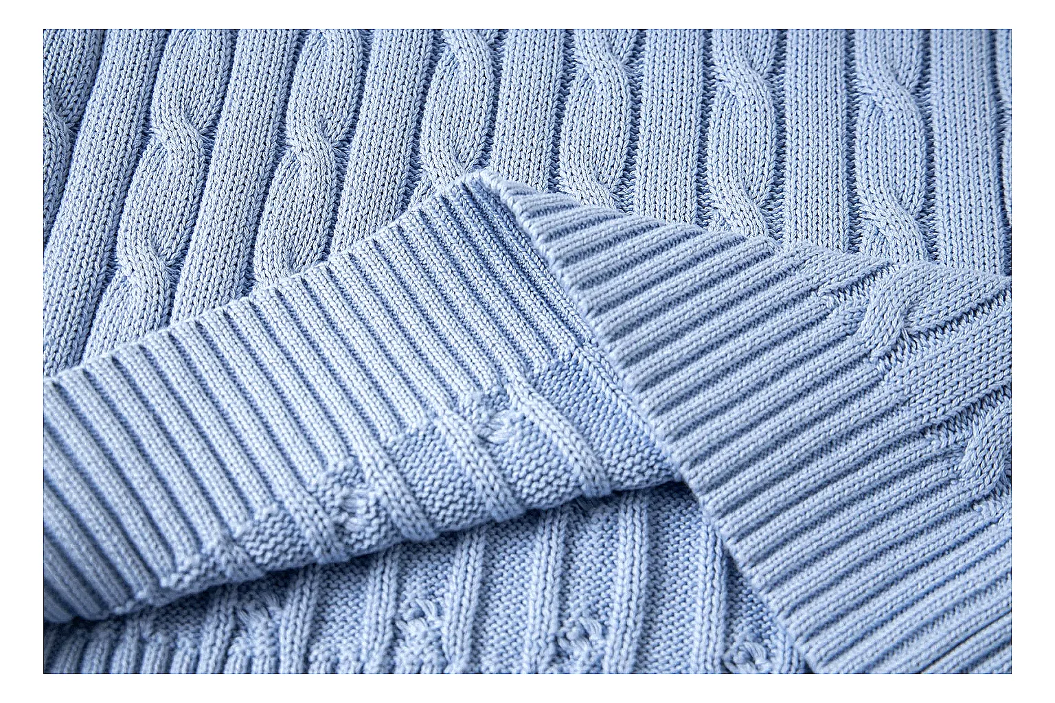 kakoscout.com Polo Ralph Lauren Pale Blue Cable Knit Polo 0856 Pale Blue short-sleeve-knit product image thumbnail 4