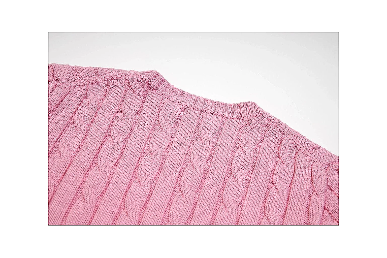 kakoscout.com Polo Ralph Lauren Pink Cable Knit Polo 0627 Pink short-sleeve-knit product image thumbnail 3