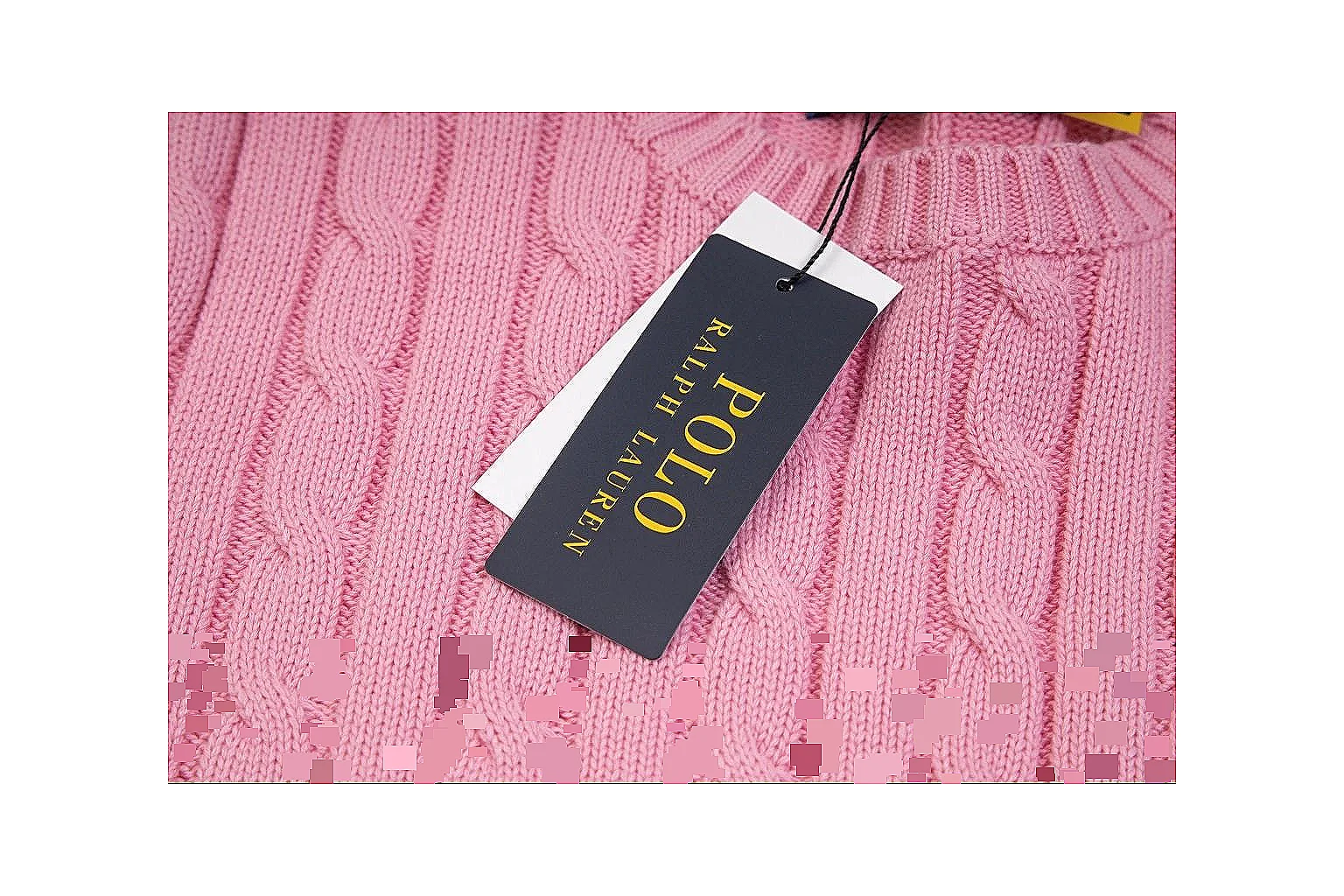 kakoscout.com Polo Ralph Lauren Pink Cable Knit Polo 0627 Pink short-sleeve-knit product image thumbnail 6