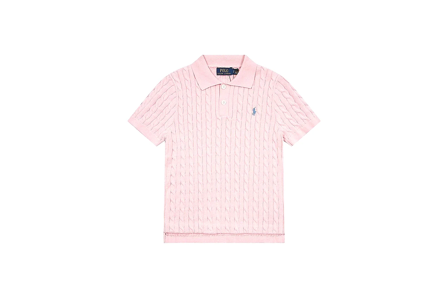 kakoscout.com Polo Ralph Lauren Pink Cable Knit Polo 0983 Pink short-sleeve-knit product image thumbnail 6