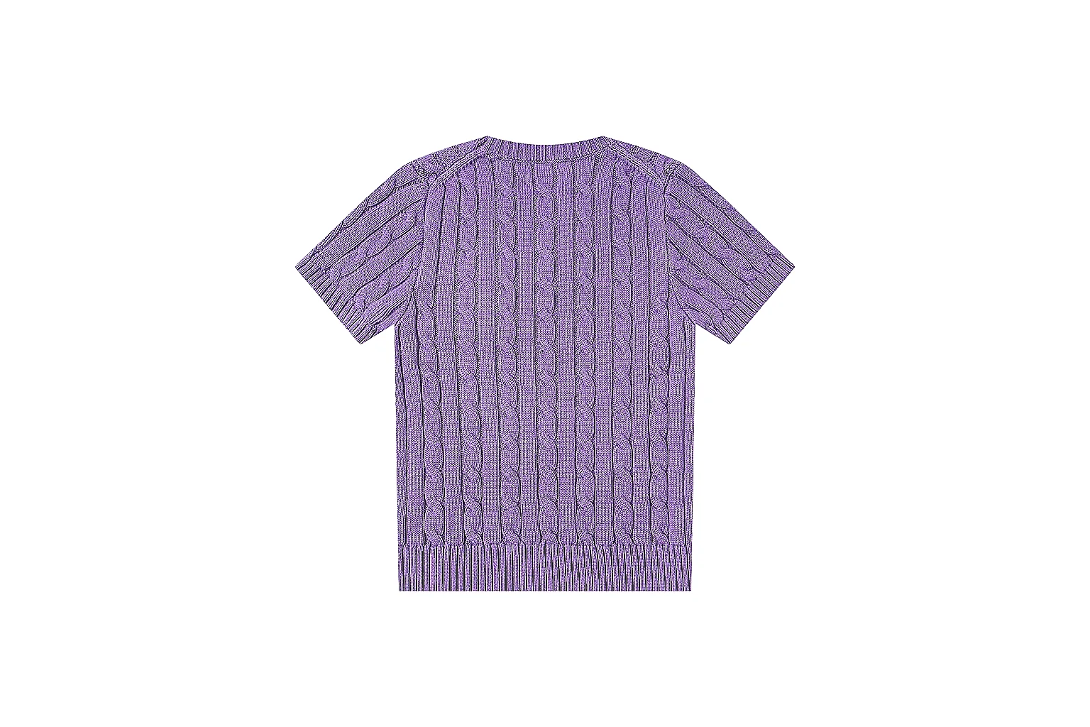 kakoscout.com Polo Ralph Lauren Purple Cable Knit Polo 0898 Purple short-sleeve-knit product image thumbnail 2