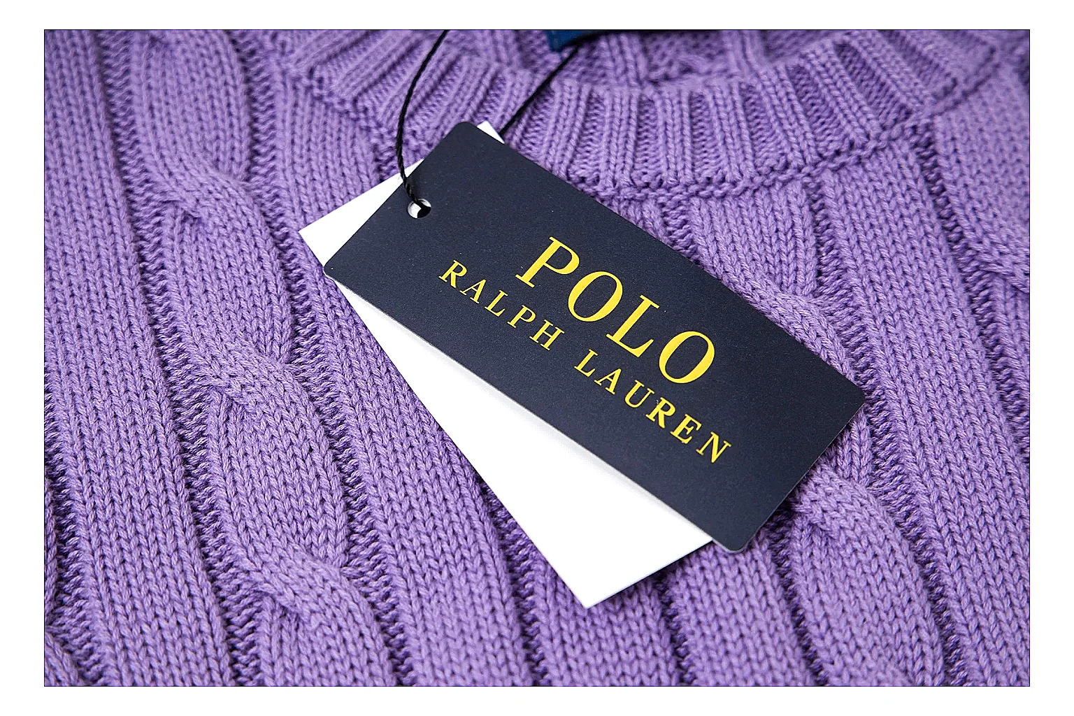 kakoscout.com Polo Ralph Lauren Purple Cable Knit Polo 0898 Purple short-sleeve-knit product image thumbnail 5