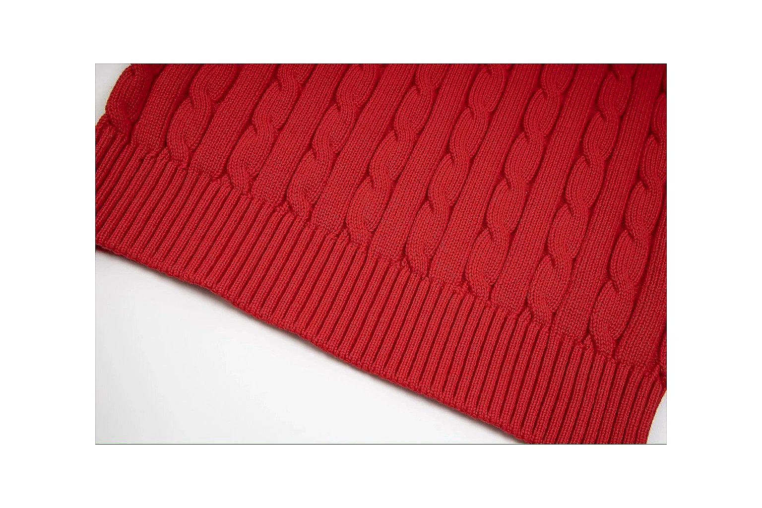 kakoscout.com Polo Ralph Lauren Red Cable Knit Polo 0632 Red short-sleeve-knit product image thumbnail 4