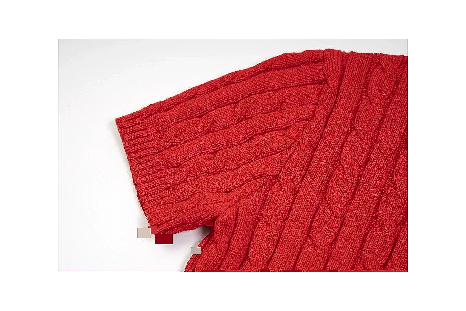 kakoscout.com Polo Ralph Lauren Red Cable Knit Polo 0632 Red short-sleeve-knit product image thumbnail 6