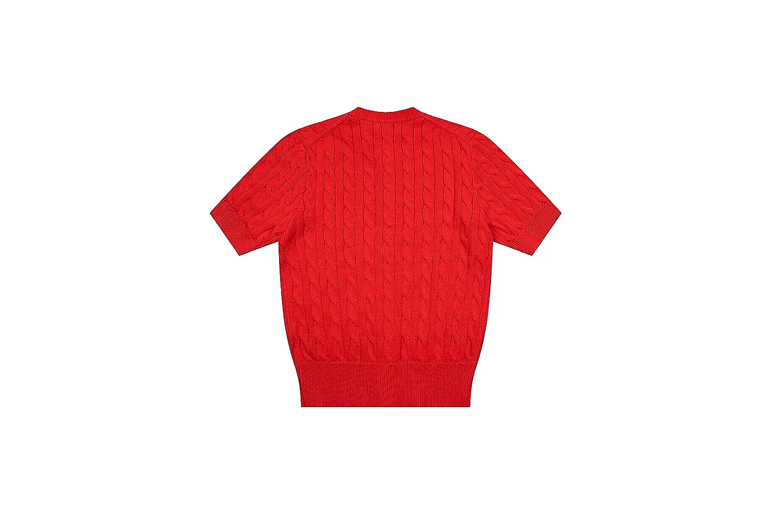 kakoscout.com Polo Ralph Lauren Red Button Cable Knit Polo 0923 Red Button short-sleeve-knit product image thumbnail 2