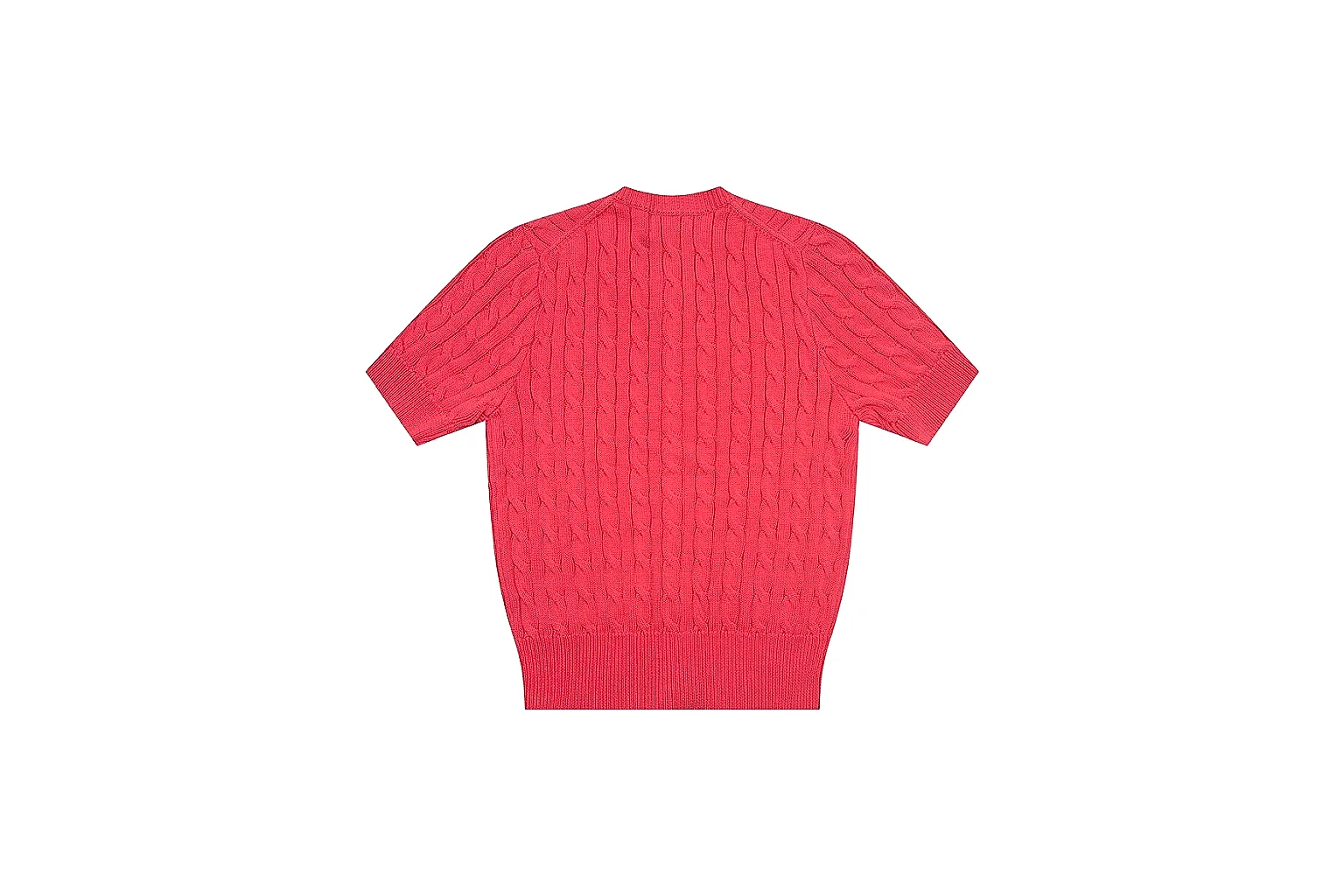 kakoscout.com Polo Ralph Lauren Red Cable Knit Cardigan 0936 Red short-sleeve-knit product image thumbnail 2
