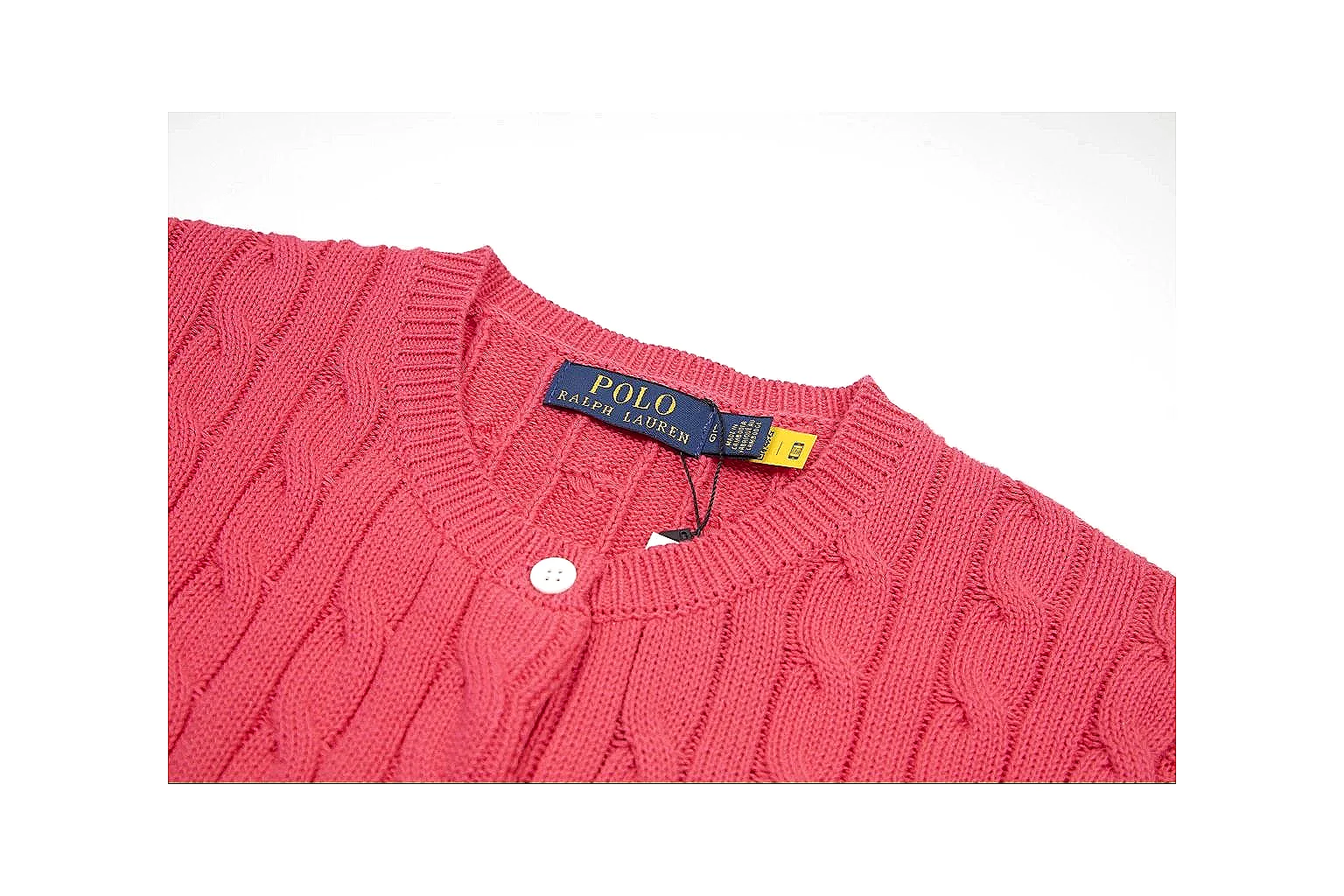 kakoscout.com Polo Ralph Lauren Red Cable Knit Cardigan 0936 Red short-sleeve-knit product image thumbnail 4