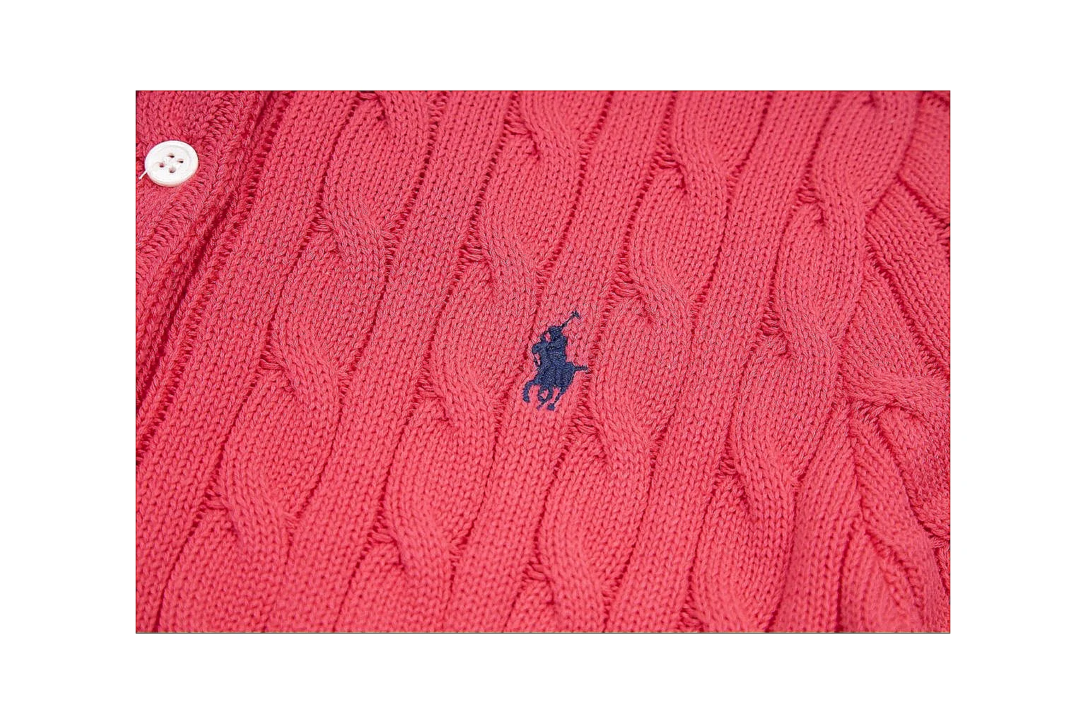kakoscout.com Polo Ralph Lauren Red Cable Knit Cardigan 0936 Red short-sleeve-knit product image thumbnail 5