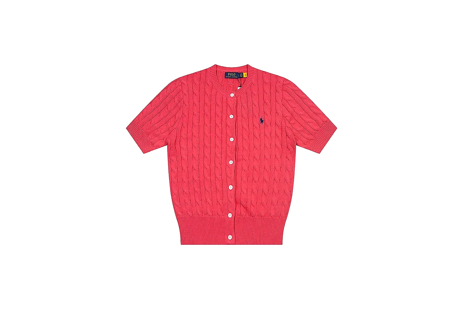 kakoscout.com Polo Ralph Lauren Red Cable Knit Cardigan 0936 Red short-sleeve-knit product image thumbnail 6