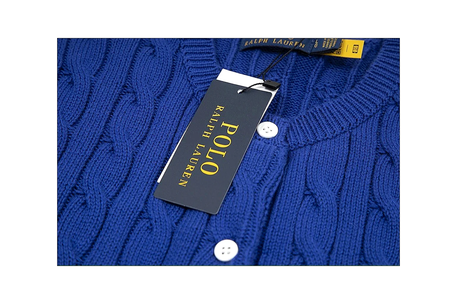 kakoscout.com Polo Ralph Lauren Royal Blue Cable Knit Cardigan 0939 Royal Blue short-sleeve-knit product image thumbnail 4