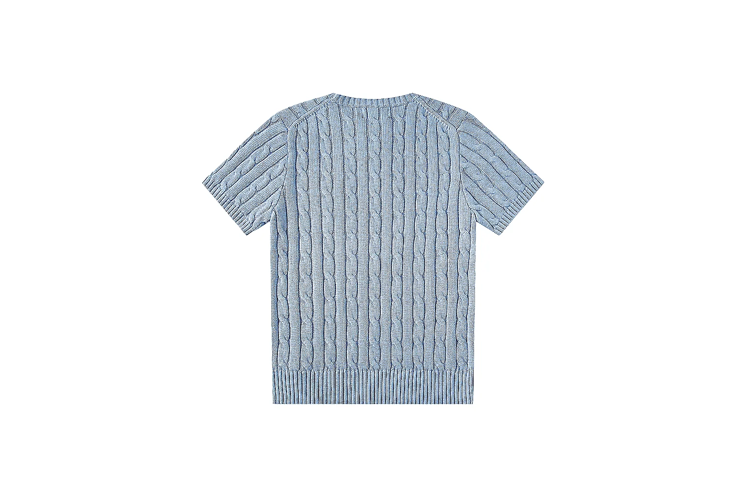 kakoscout.com Polo Ralph Lauren Sky Blue Cable Knit Polo 0814 Sky Blue short-sleeve-knit product image