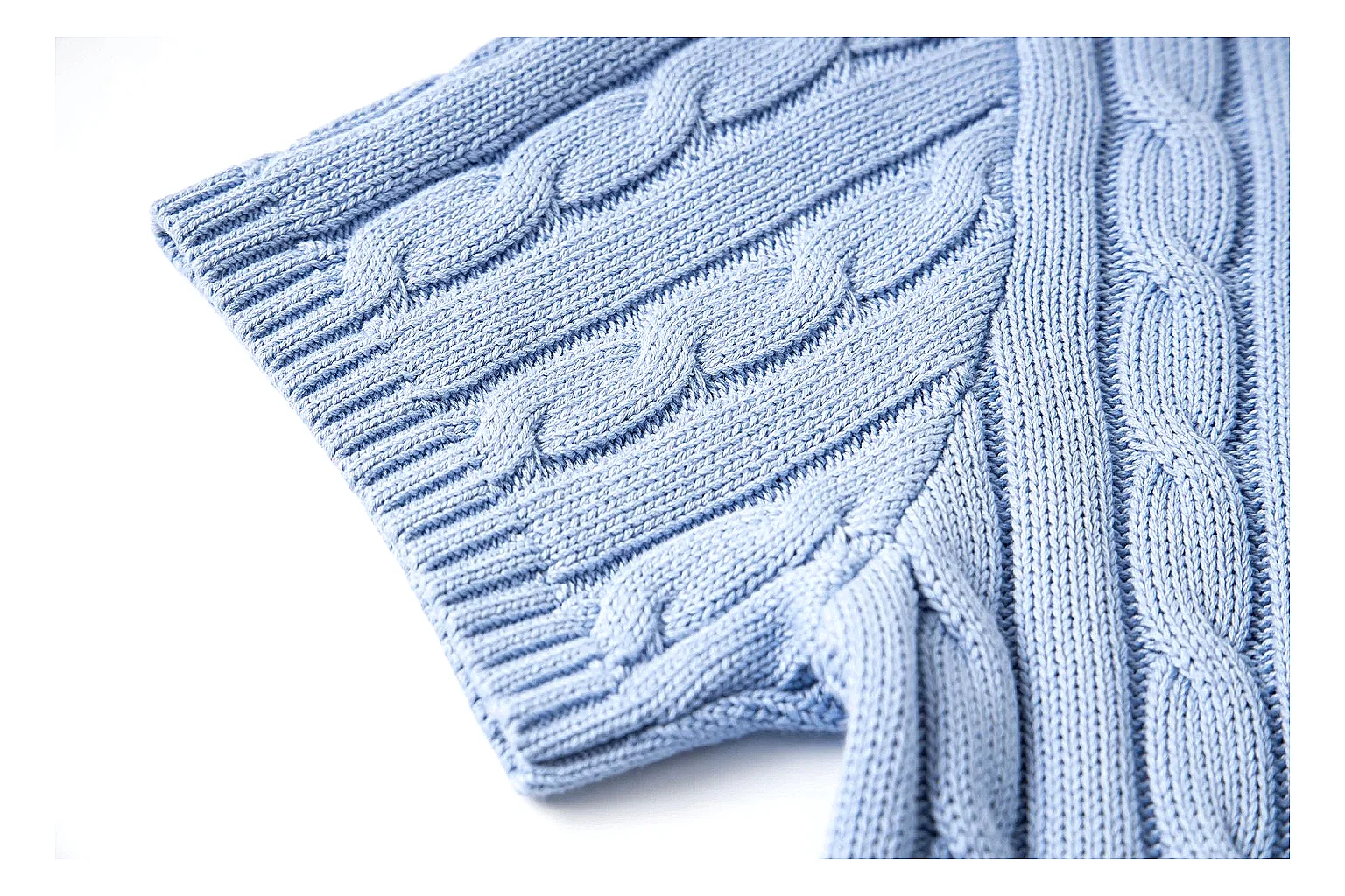 kakoscout.com Polo Ralph Lauren Sky Blue Cable Knit Polo 0814 Sky Blue short-sleeve-knit product image thumbnail 5