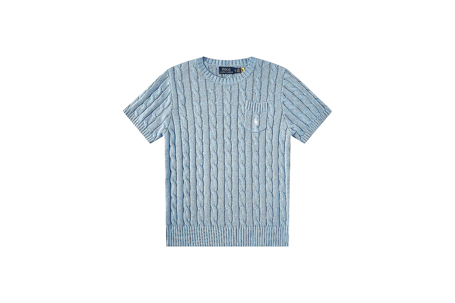 kakoscout.com Polo Ralph Lauren Sky Blue Cable Knit Polo 0814 Sky Blue short-sleeve-knit product image thumbnail 6