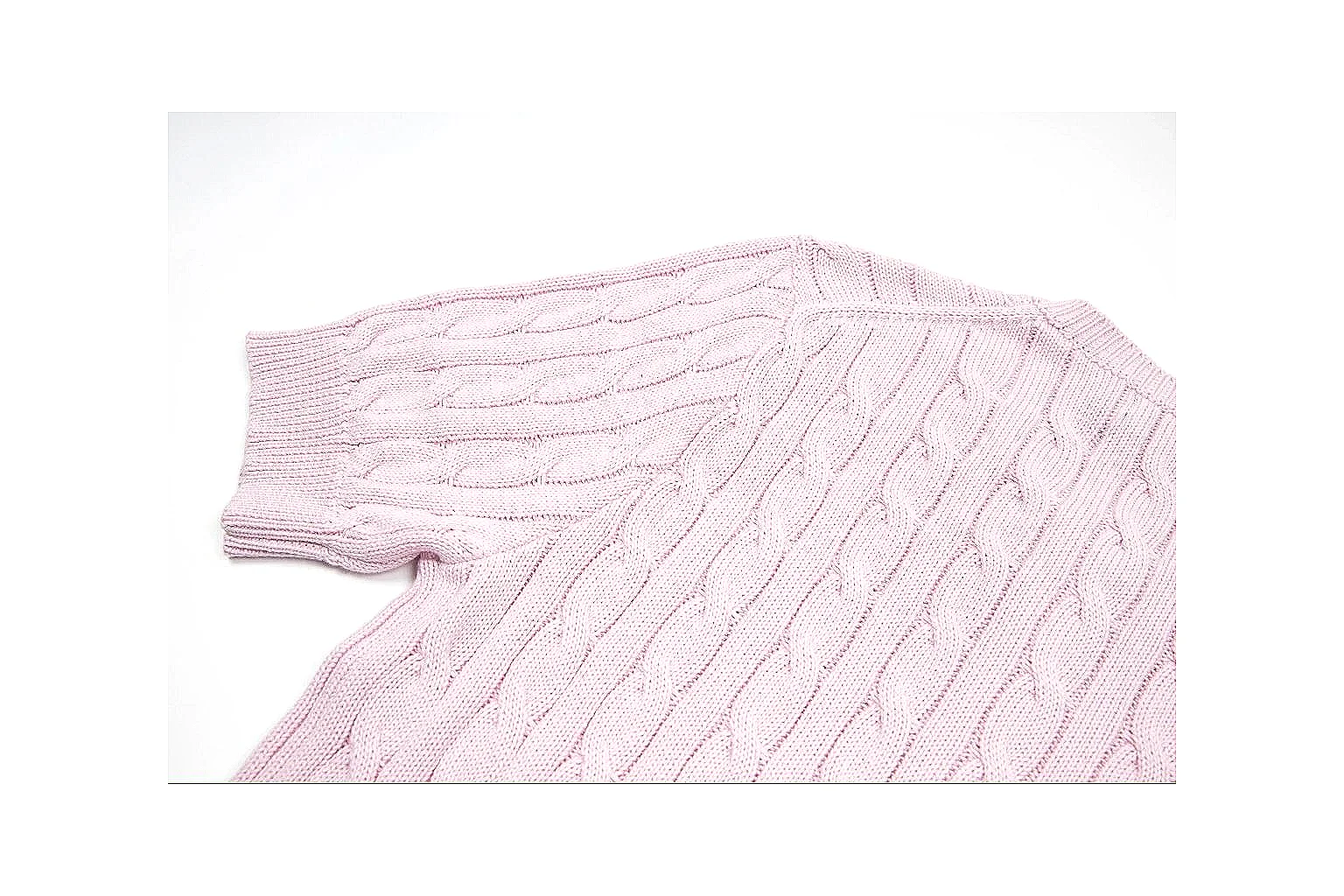 kakoscout.com Polo Ralph Lauren Soft Pink Cable Knit Polo 0941 Soft Pink short-sleeve-knit product image thumbnail 5