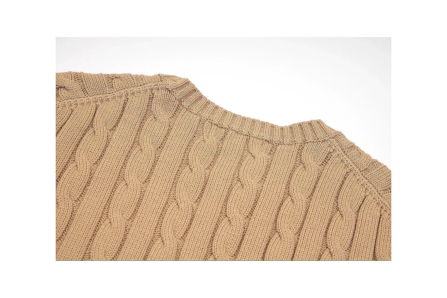 kakoscout.com Polo Ralph Lauren Tan Cable Knit Polo 0667 Tan short-sleeve-knit product image thumbnail 3