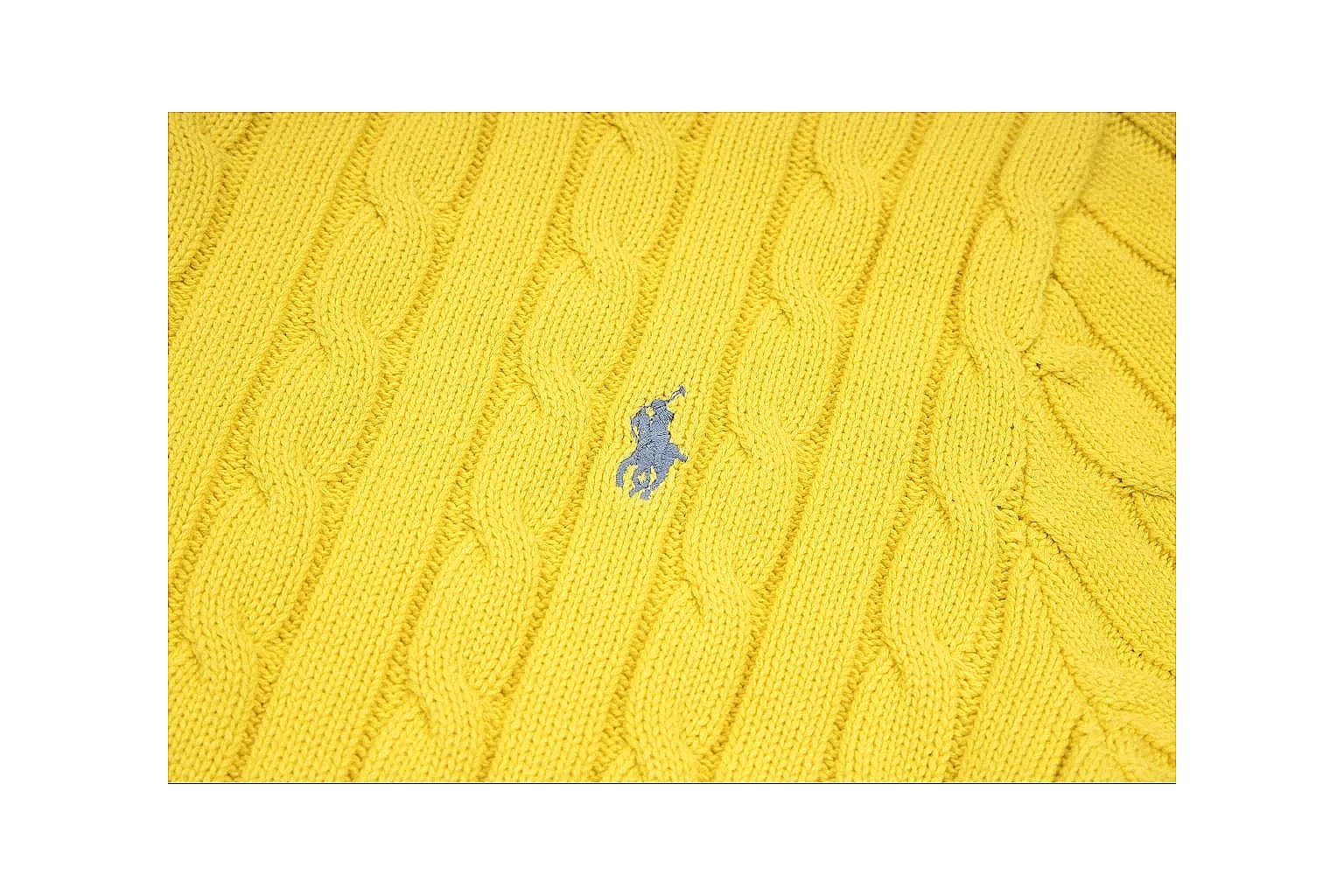 kakoscout.com Polo Ralph Lauren Yellow Cable Knit Polo 0652 Yellow short-sleeve-knit product image thumbnail 4