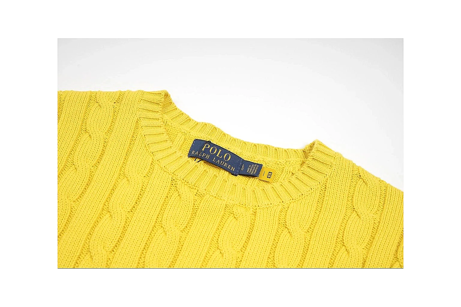 kakoscout.com Polo Ralph Lauren Yellow Cable Knit Polo 0652 Yellow short-sleeve-knit product image thumbnail 6