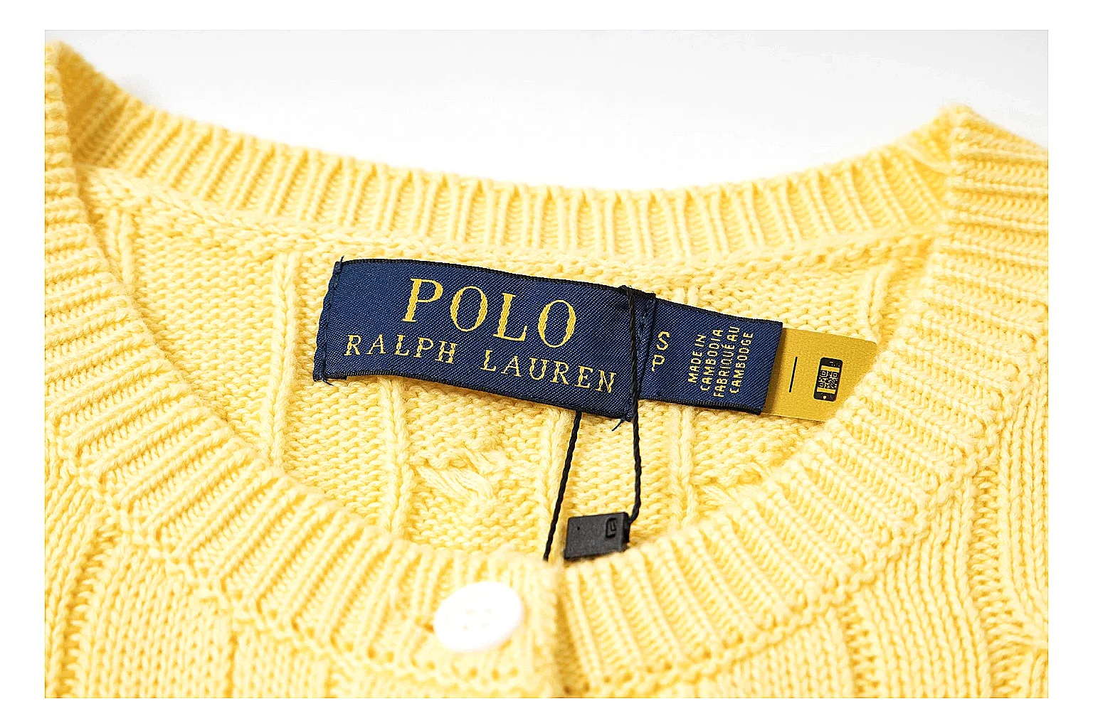 kakoscout.com Polo Ralph Lauren Yellow Cable Knit Polo 0964 Yellow short-sleeve-knit product image thumbnail 3