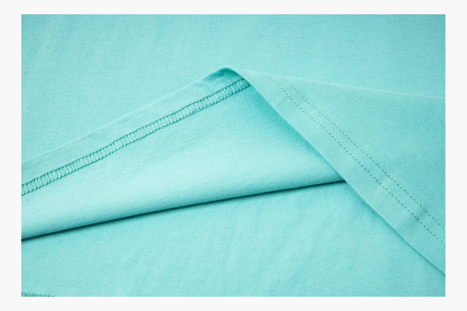 Aqua Polo pocket tee comparison photo with chest logo thumbnail 3